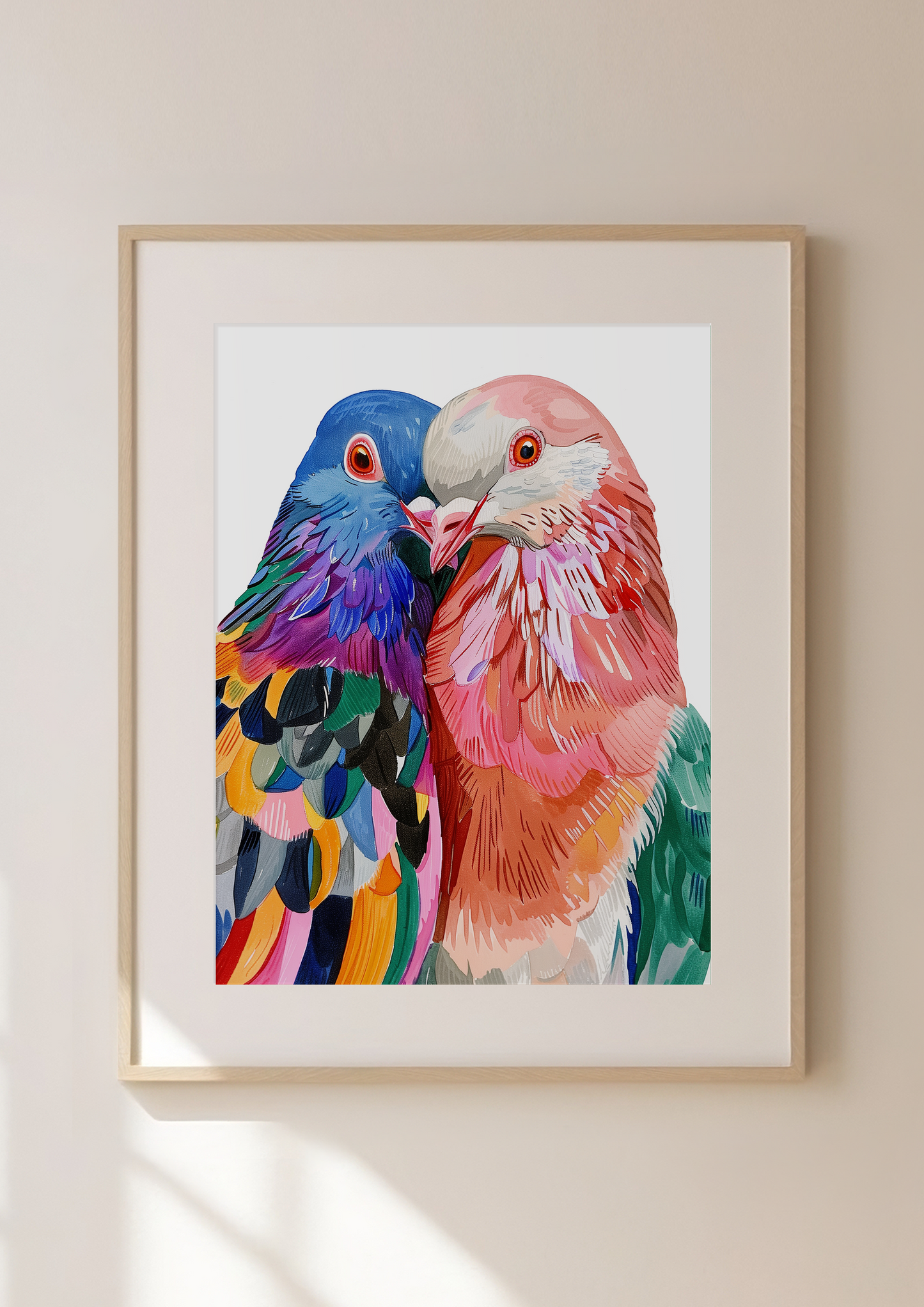 Pigeon Art Print - "Love Birds" Limited Edition 05
